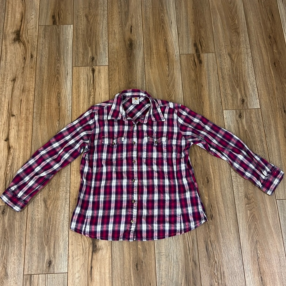 Carhartt Women’s Hamilton Flannel Shirt XL Vintage